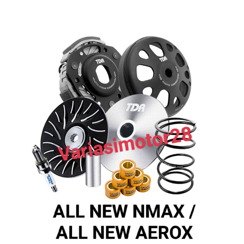 PAKET AKSELERASI ZOZZ TDR ALL NEW NMAX / ALL NEW AEROX FULL SET CVT TDR ORIGINAL