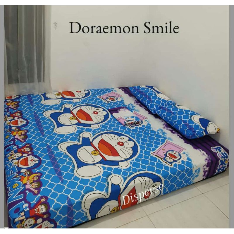 Sprei Homemade motif Doraemon Smile size 180 160 120 Ataya Grosir Sprei