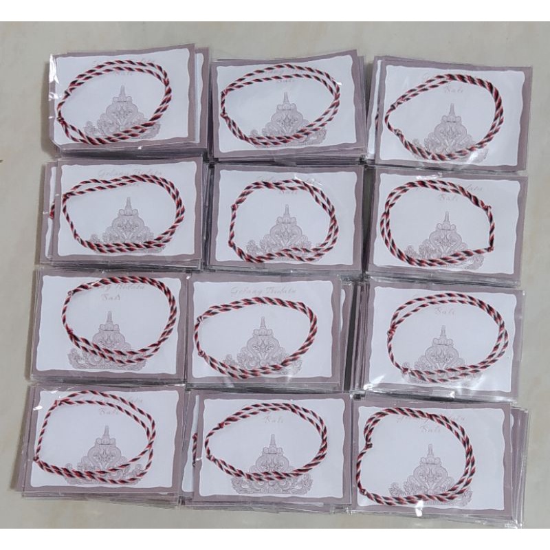 (Perlusin) Gelang Tridatu Khas Bali Isi 12pcs