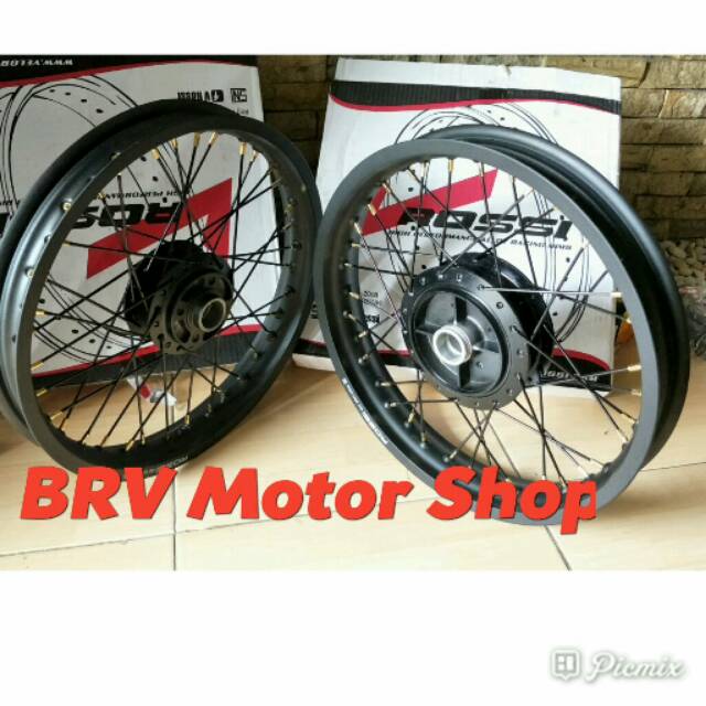 Sepaket Velg Rx King Ring 17 - Velg Rx King Siap Pasang Ring 17 Ukuran Tapak Lebar Ring 17