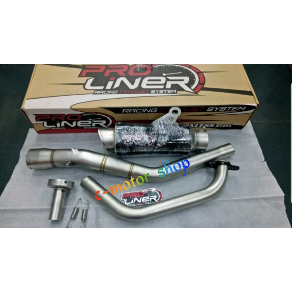 Knalpot Proliner Tr 1R Carbon Short Cbr150 R15 Satria fu  bac 10