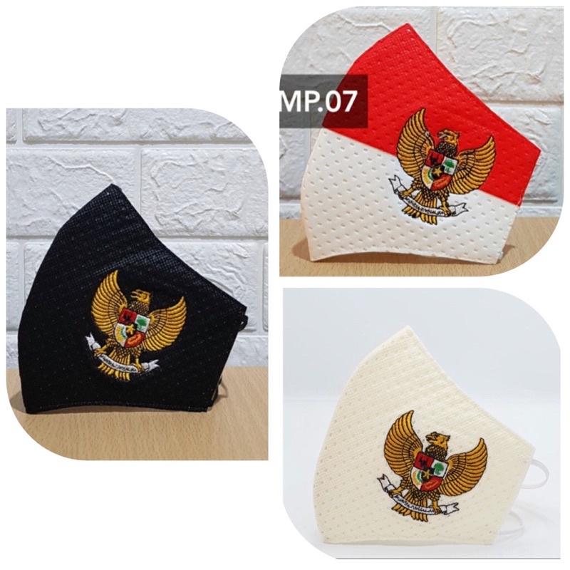 Masker Merah Putih/Hitam/Cream - Garuda Indonesia
