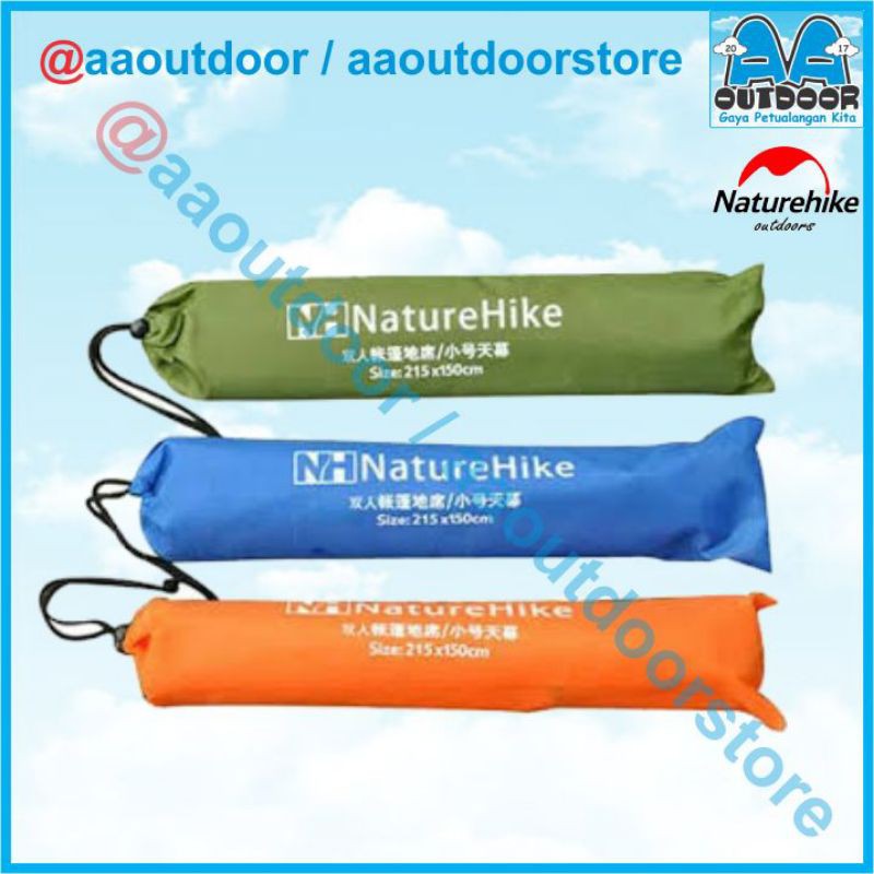 Footprint 150 x 215 cm Naturehike outdoor NH15D004-X alas tenda flysheet dome 2 p 2p gunung camping