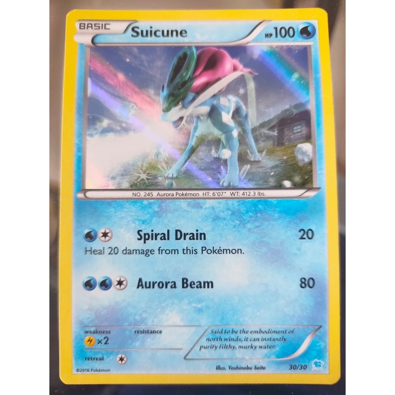 Suicune card (foil edition)