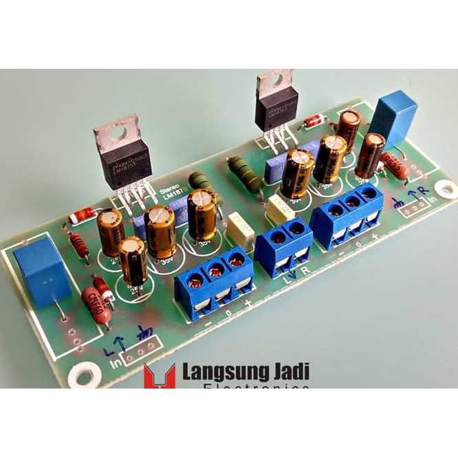 YG3J 2X 20W GAINCLONE LM1875 STEREO AMPLIFIER KIT HI-GRADE-2 UY6R