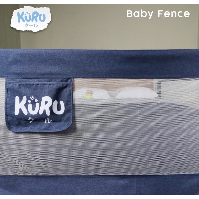 KURU Baby Bedrail 120 160 180 200cm Pembatas Pengaman Pagar Kasur Bayi Anti Jatuh READY!!