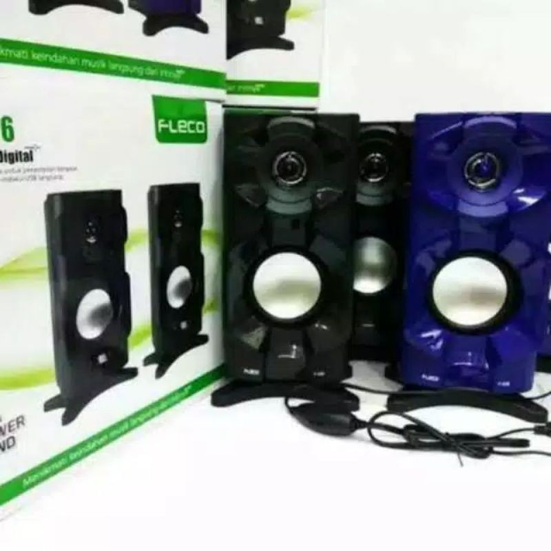 Speaker Aktif Laptop Komputer HP Fleco F-026 Digital USB Xtra Power Sound /Salon Aktif Super Bass