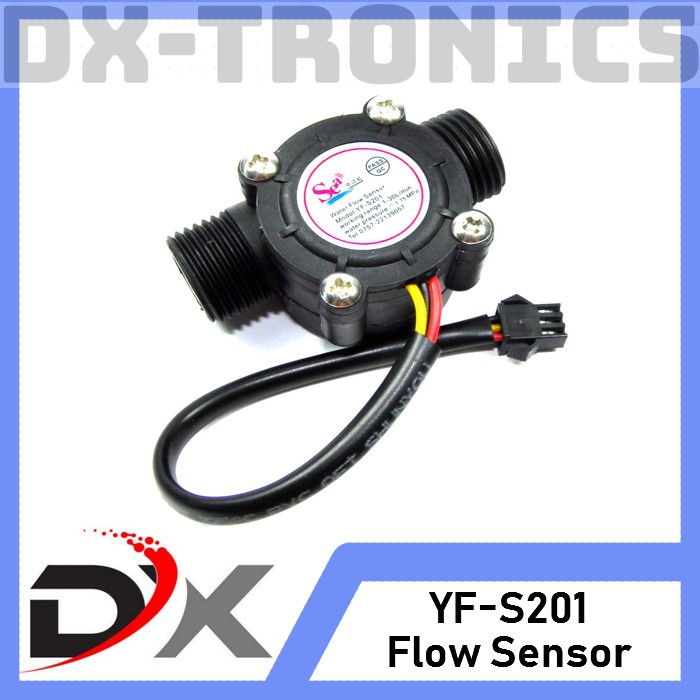 Flow Meter 1/2&quot; Sensor Aliran YF-S201 Water Flowmeter 0.5 Inch YF S201