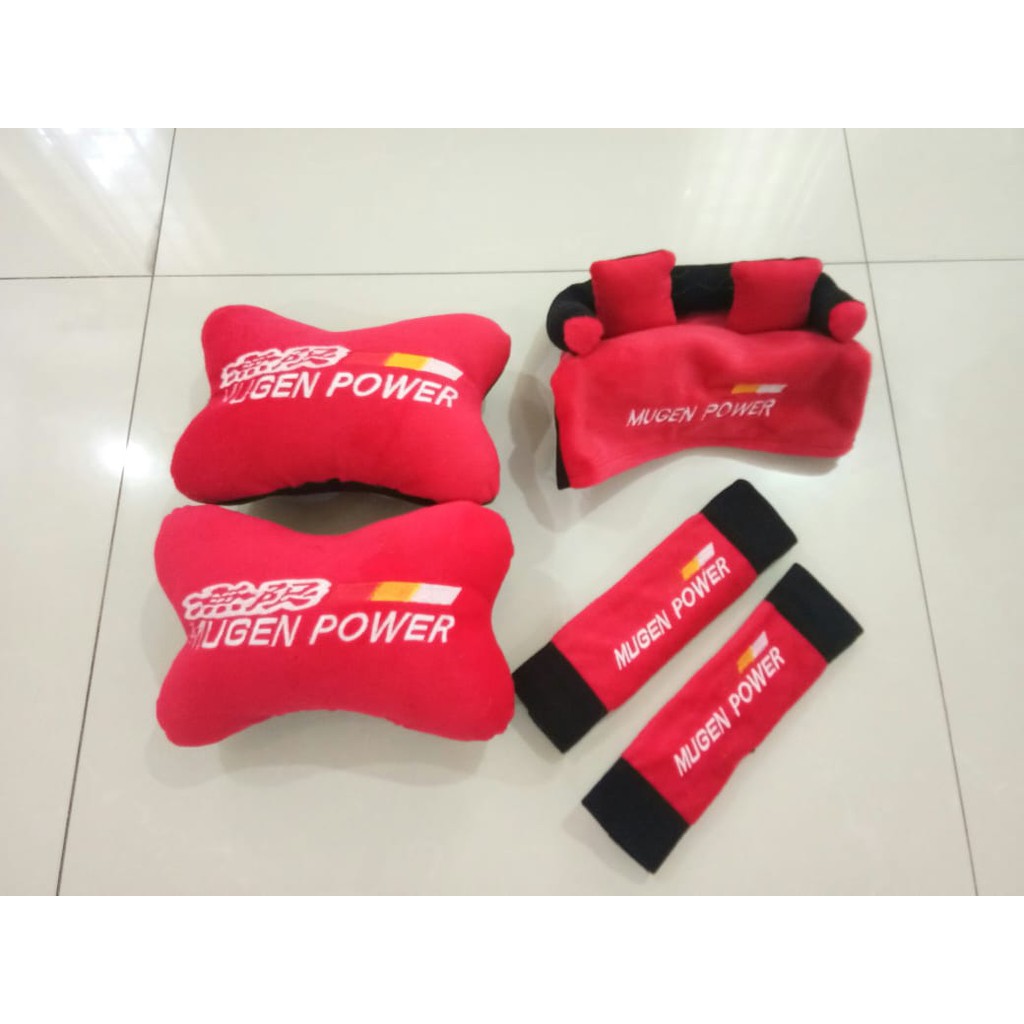 Bantal Mobil Exclusive 3 in 1 Mugen Merah