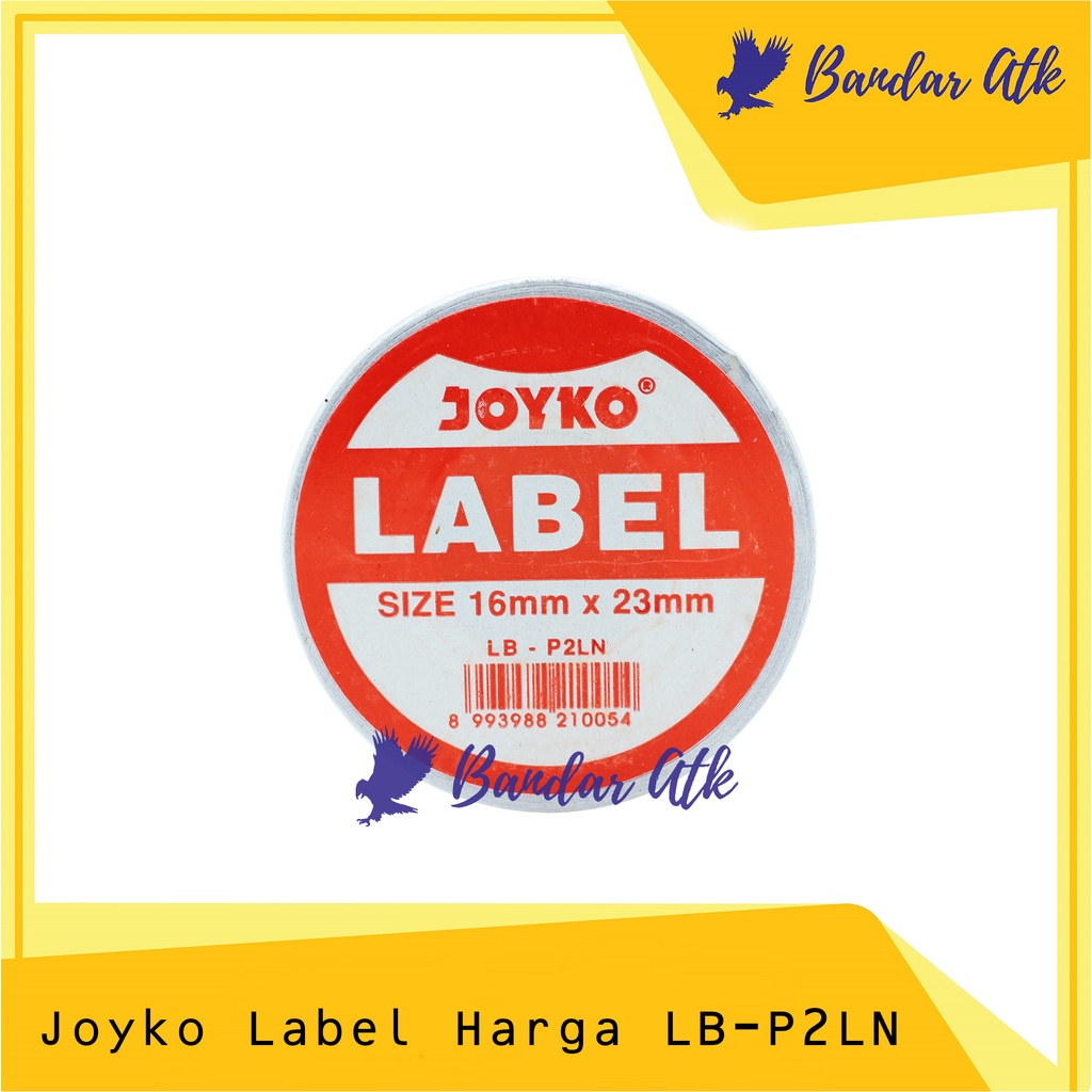 

KERTAS LABEL HARGA 2 BARIS JOYKO LBP2LN PRICE LABELLER STICKER MX6600 [10 ROLL ]