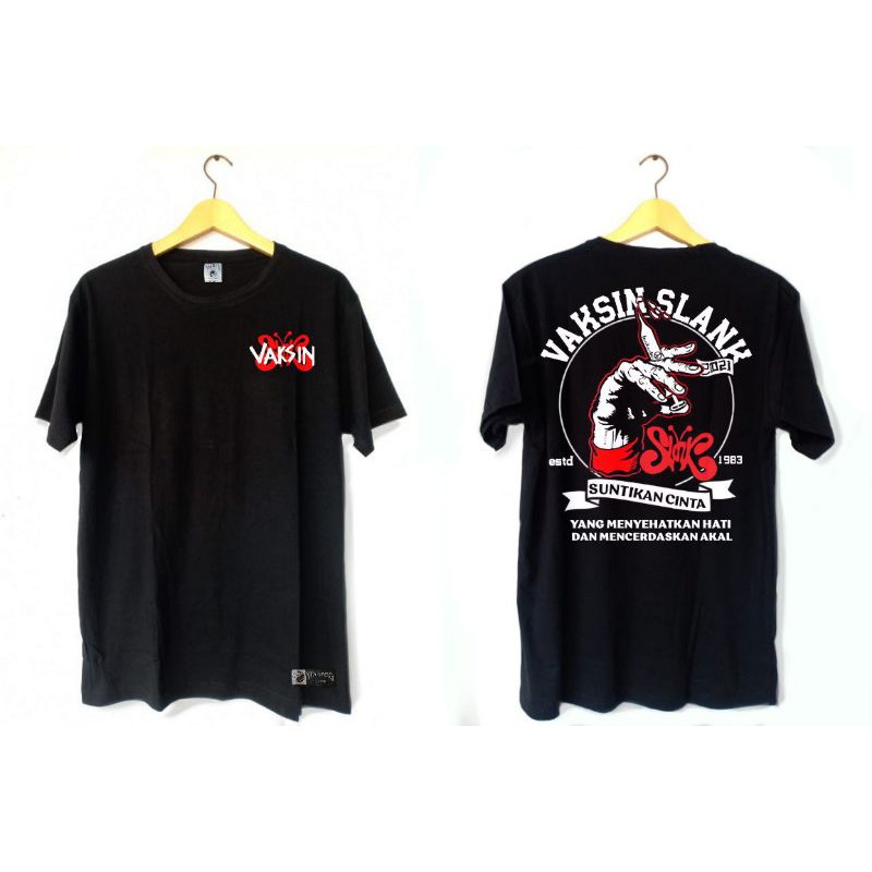 T-SHIRT SLANK VAKSIN - KAOS SLANK VAKSIN - BAJU SLANK VAKSIN - Toto.store