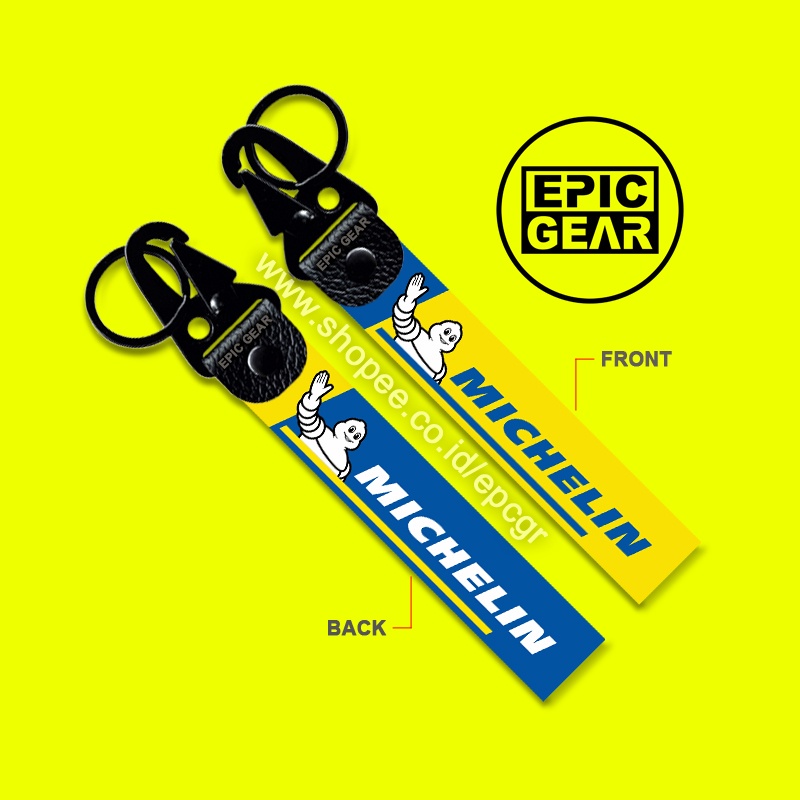 HIGH QUALITY GANTUNGAN KUNCI MICHELIN PREMIUM KEYCHAIN SEPEDA MOTOR LOGO SPONSOR MOTOGP MEREK BAN TU