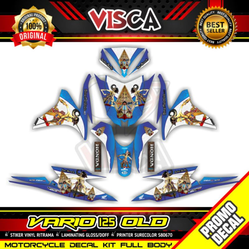 DECAL VARIO 125 OLD sticker vario 125 old WAYANG