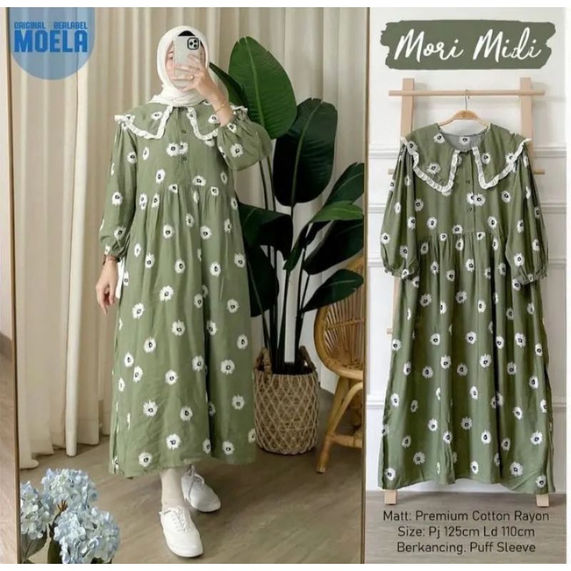 DERISA DRESS/MORI MIDI