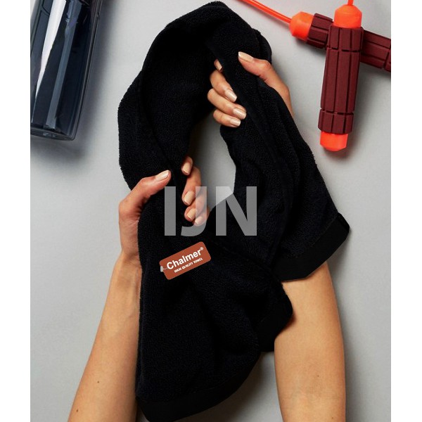 ❤ IJN ❤ Chalmer Handuk Salon Hitam Black Tebal 35x80 Handuk Salon Lusinan Handuk Salon Murah - IJN PLAZA
