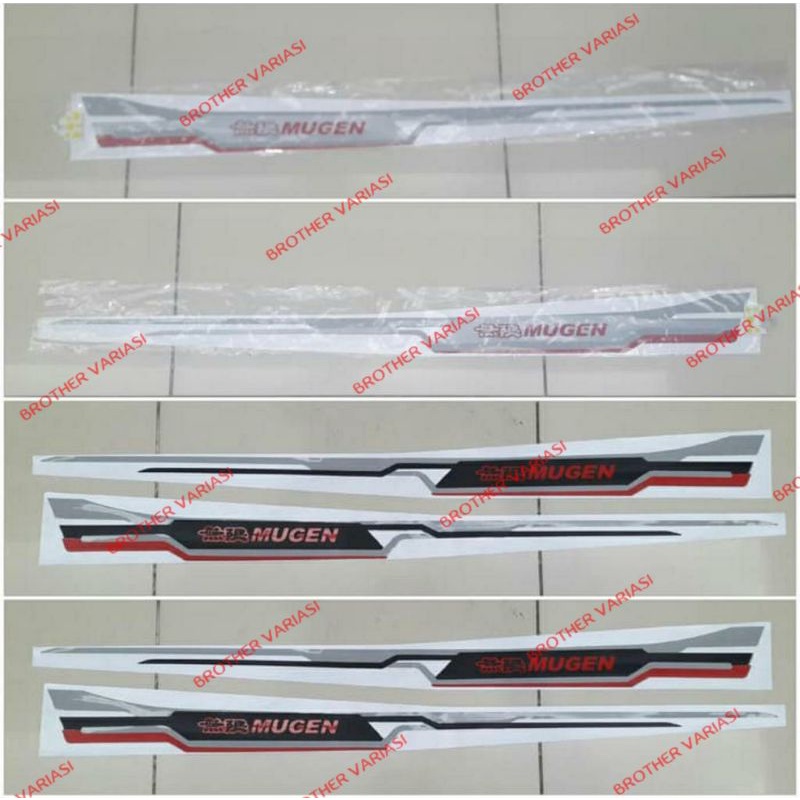 Stiker Body Samping Mugen Mobil Universal Brio Mobilio Hrv Brv Crv Jazz Freed City Accord