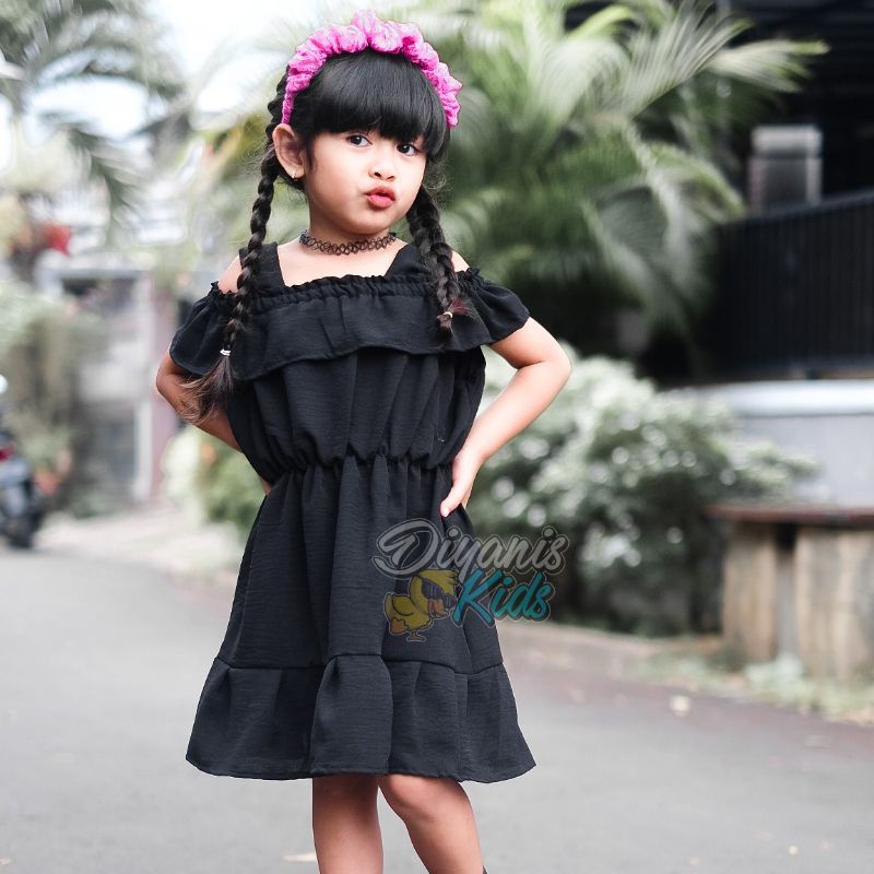 SABRINA -Dress anak tali pundak ala korea| Dress baju anak perempuan | Dress baju bayi | Gaun pesta anak bayi ori diyanis kids