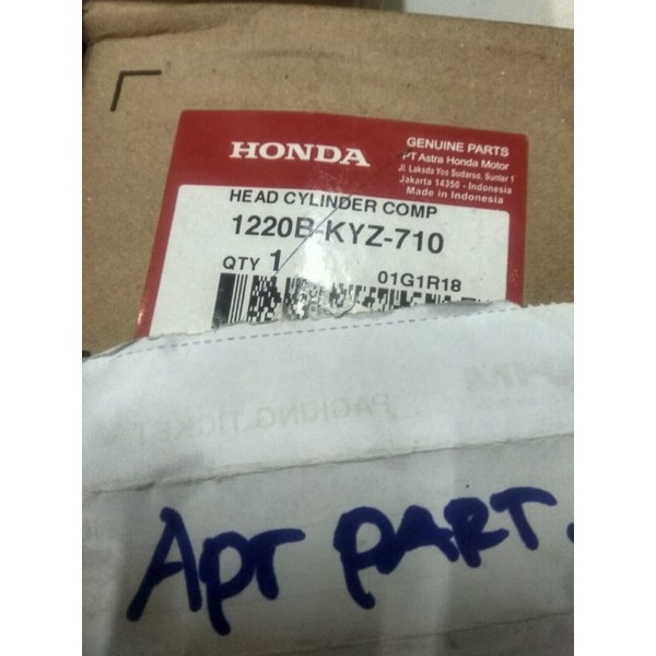 Head Cylinder Comp Silinder Kop Cop Blok Head Cylinder Honda Supra X 125 Fi Injeksi Supra X 125 Helm