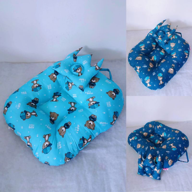 Sofa Bayi Multifungsi / Kasur Bayi Empuk GRATIS Bantal Anti Peyang-Bear