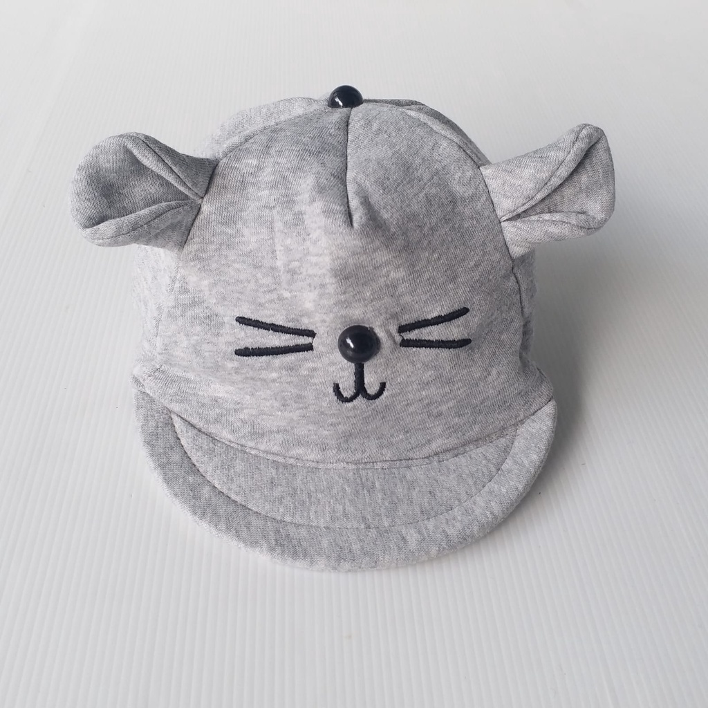 stoberi baby - TOPI MEOW CATS Topi Anak Lucu Model Apollo Usia 0 Sampai 1 Tahun Kualitas Terbaik