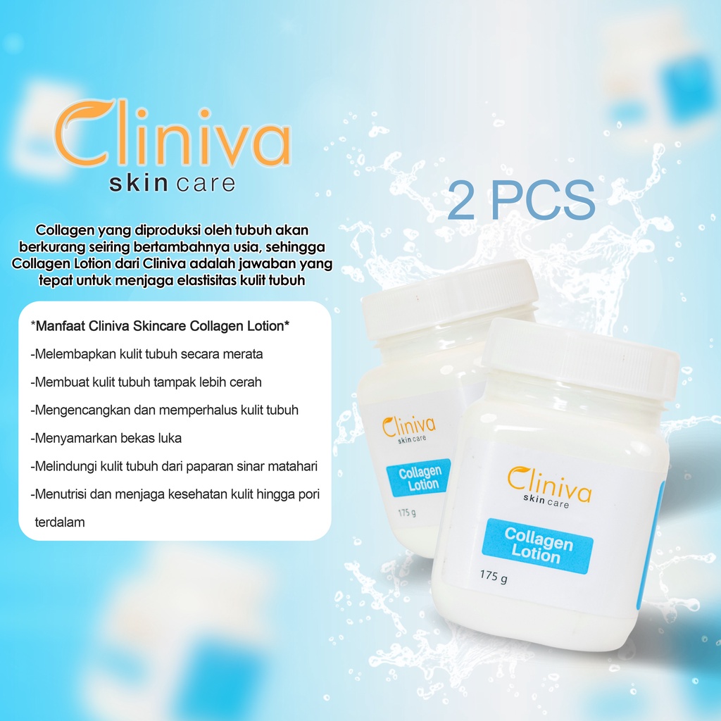 Skincare Cliniva Body Lotion Collagen Mencerahkan Dan Menutrisi Kulit Tubuh 175G Original BPOM-8
