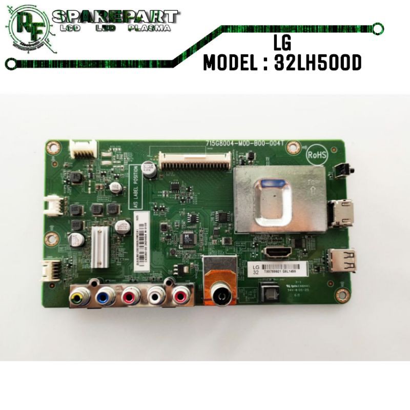 MB TV LED LG 32LH500D  Mainboard tv led lg 32lh500 d  mesin tv led lg 32lh500