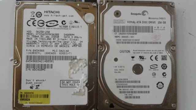 Harddisk Laptop 250gb Sata