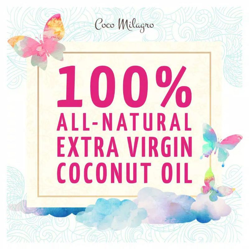 (buy 1 get 25ml free sudah exp) Coco Milagro 100ml Organic Virgin Coconut Oil Coco Milagro 100ml VCO 100 ml Organik Minyak Kelapa Carrier Oil