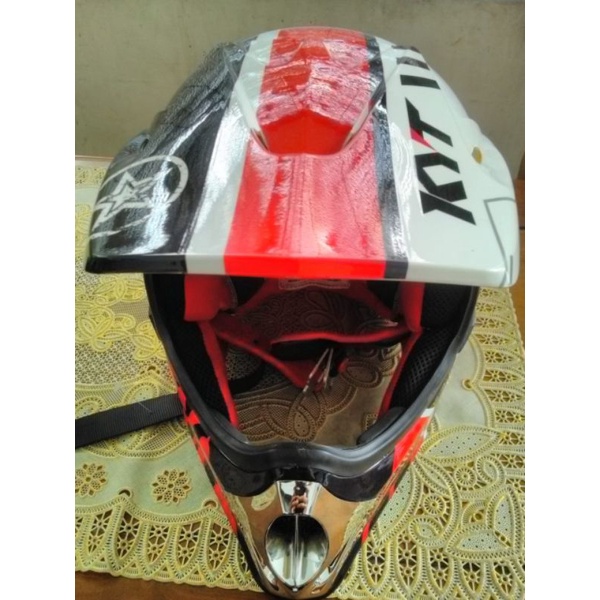 helm KYT cross trail kids anak