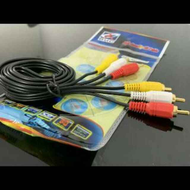 KABEL RCA TO RCA / KABEL AV VIDEO RCA KE RCA / AUDIO 3 3 HIGH QUALITY 1.5M 1.5 METER ORIGINAL