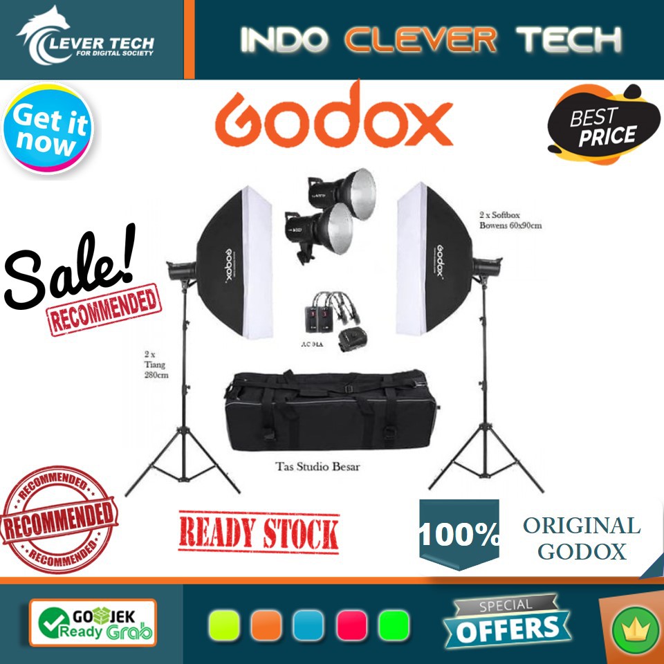 Paket Studio Godox SK300 II / SK 300 ii Studio Flash Paket