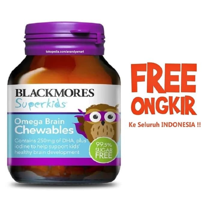 Blackmores Superkids Super Kids Kid Omega Brain Chewable 50 Caps omg