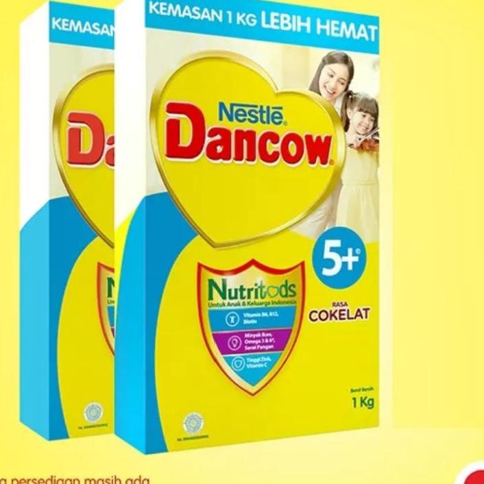 

Berkualitas Dancow 5+vanila madu coklat 1 kg.800gr