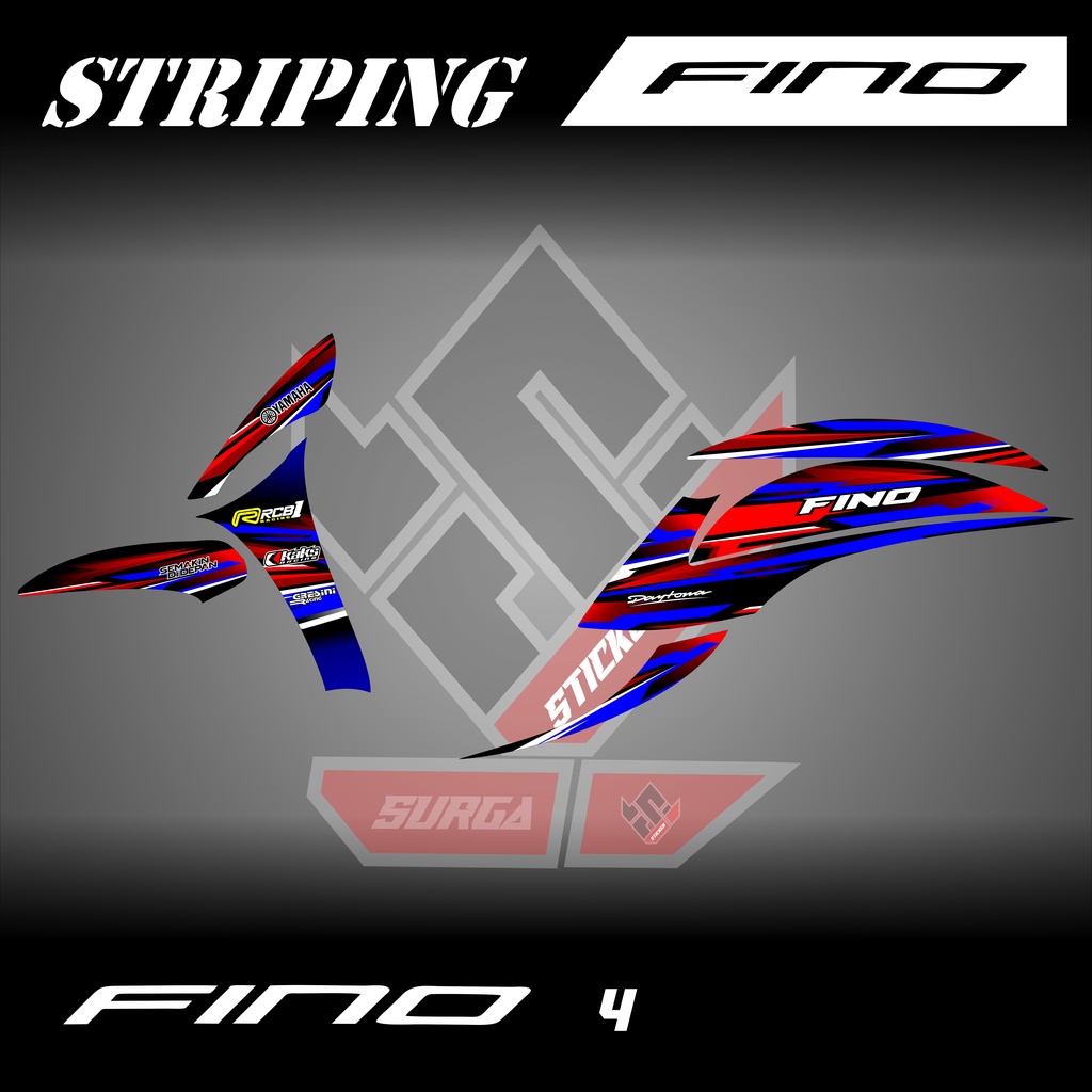 STICKER FINO STRIPING VARIASI FINO 2014 2015 2016