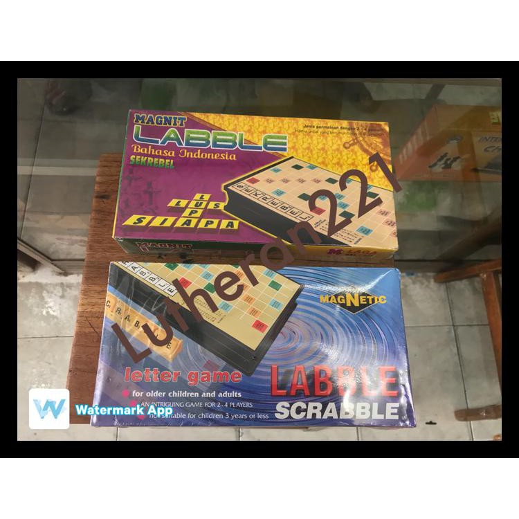 Scrabble Magnet Cuci Gudang