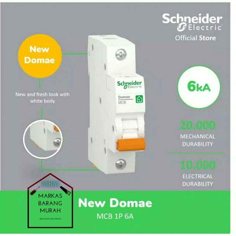 Jual Schneider Electric NEW DOMAE MCB | Shopee Indonesia