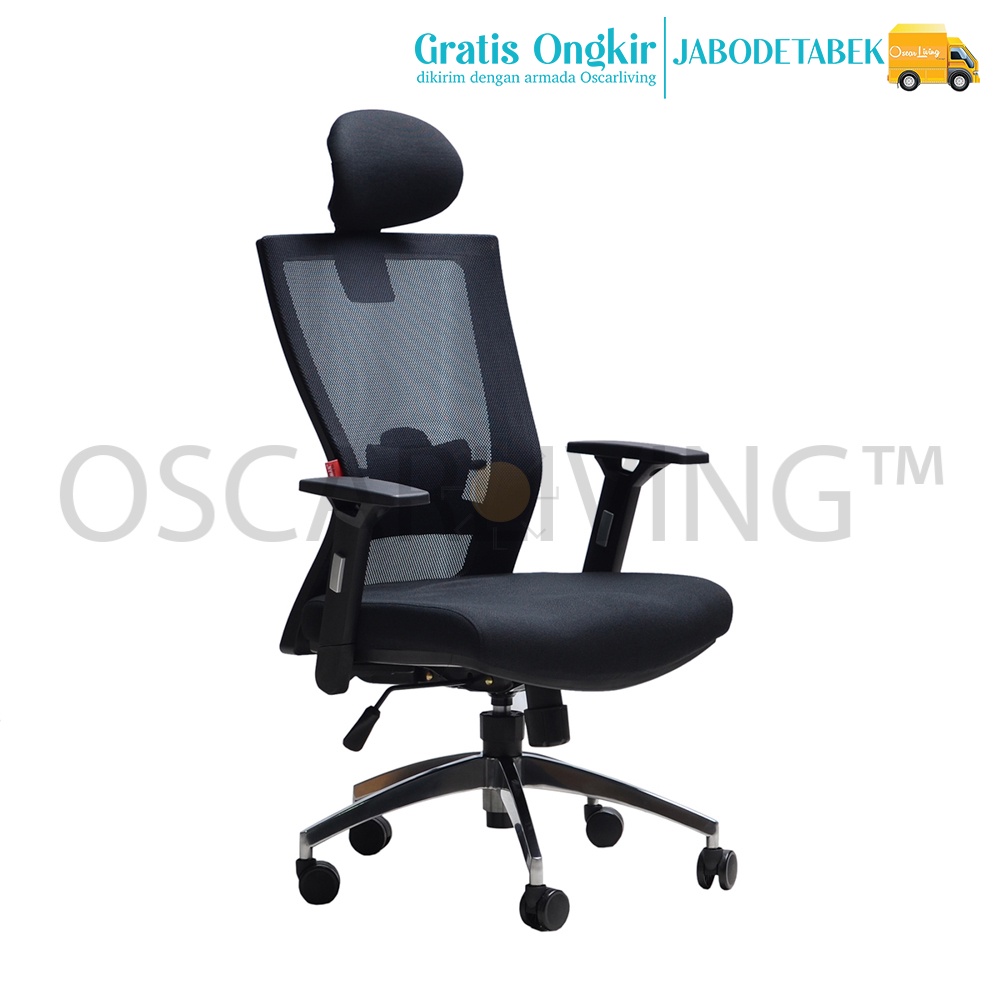 Chairman Kursi Kantor TS 01101 A Kursi Kerja Manager Office Chair Kursi Direktur Hitam [Khusus Jabod
