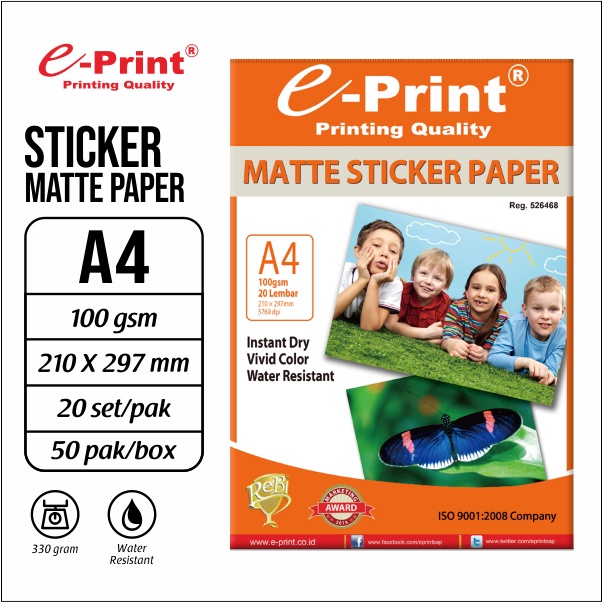 

e-Print Sticker Matte A4