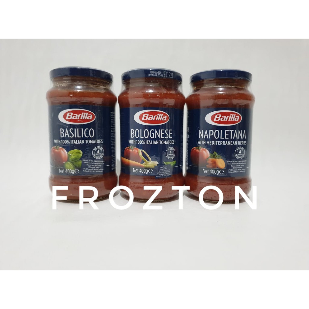 Barilla Pasta Pizza Sauce (400 gr) Bolognese Napoletana Basilico saus pasta