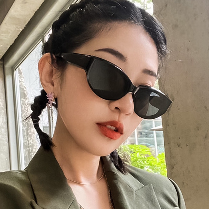 (YUZHU) COD Gaya Korea Retro Kacamata Bingkai Kecil Wanita INS Fashion Hip Hop Kacamata Pria