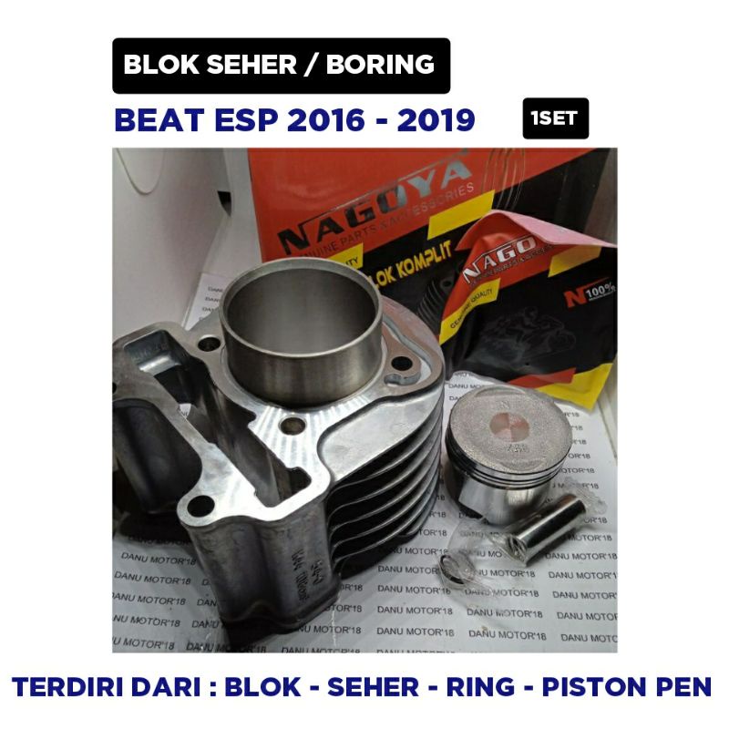 Blok Seher boring Beat Esp 2016 2017 2018 2019 / Blok Seher boring Ring Piston Pen / 1 Set / Nagoya