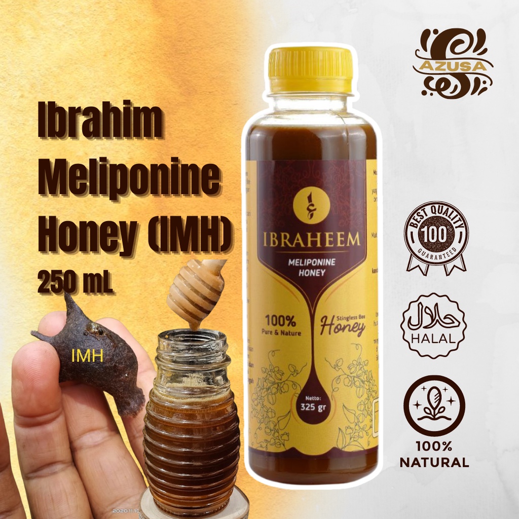 

Madu Klanceng IMH 250 mL/ Ibraheem Meliponine Honey (IMH)/ Madu Meliponini/ Madu Lebah Tanpa Sengat/ Stingles Bee Honey