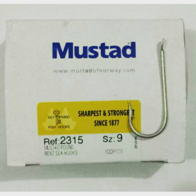 Kail Pancing Mustad 2315 no 9 Cap Kunci
