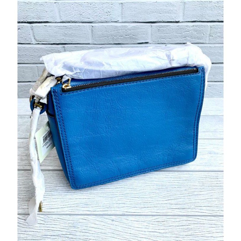 Tas Fossil Campbell Crossbody Malibu Blue Cerulean Bag Original New with Tag