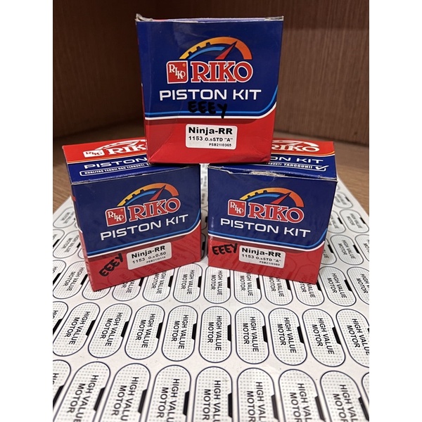 PISTON KIT NINJA RR/R RIKO OVERSIZE STD A STD B 25 50 75 100 125 150 175 200