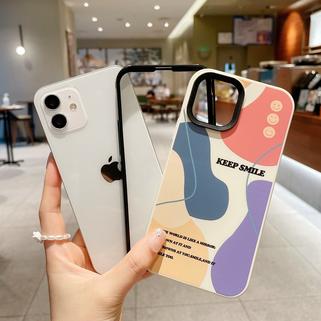 Morandi 3in1 Hard Case Pelindung Lensa Bumper Shockproof Untuk IPhone 6 6s 7 8 + 14 Plus X Xr Xs Max 11 12 13 14 Pro Max 11