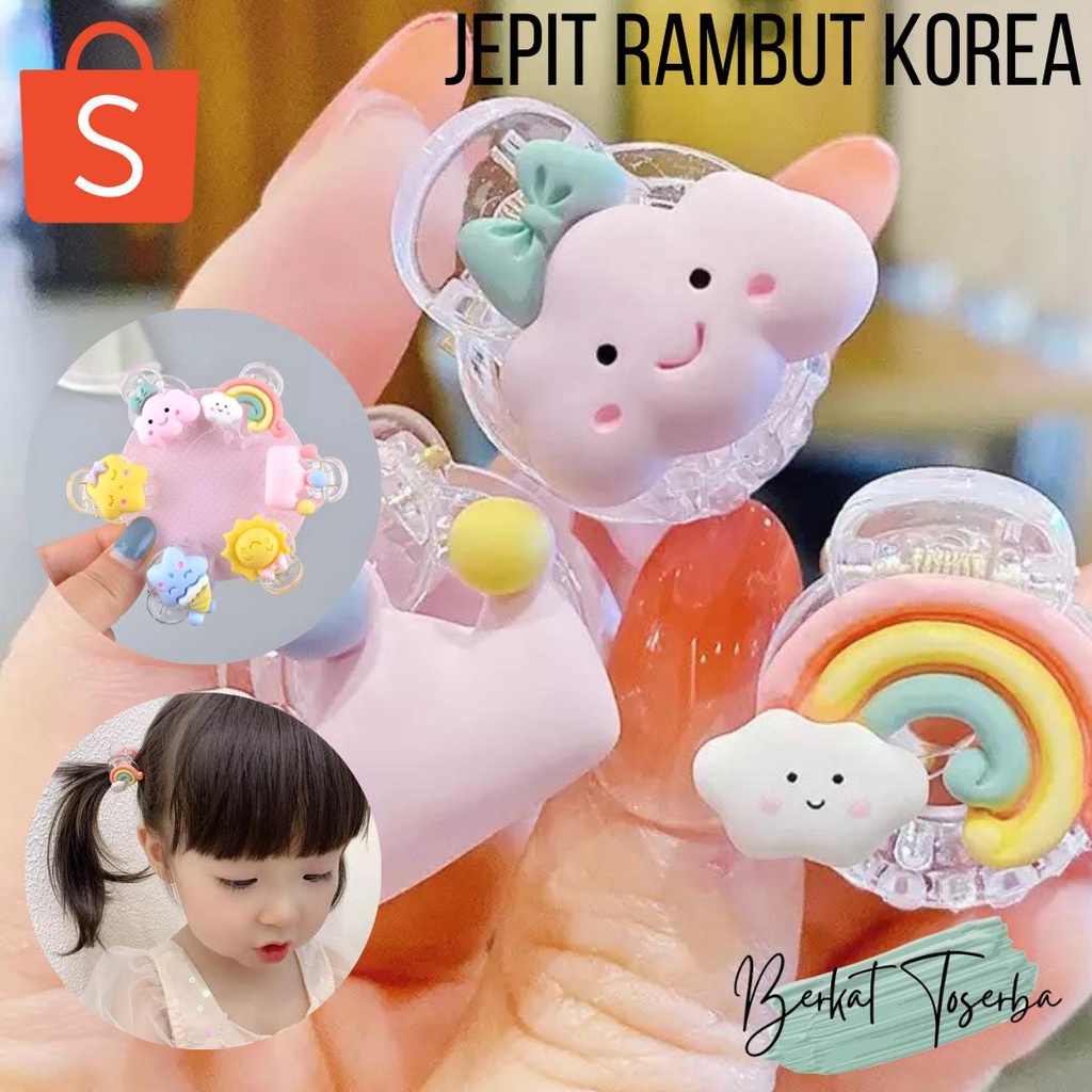 VS BG - Aksesoris Rambut / Jepit Rambut Korea FASHION Lucu Anak Perempuan / JEPIT RAMBUT MINI RAINBOW IMPORT