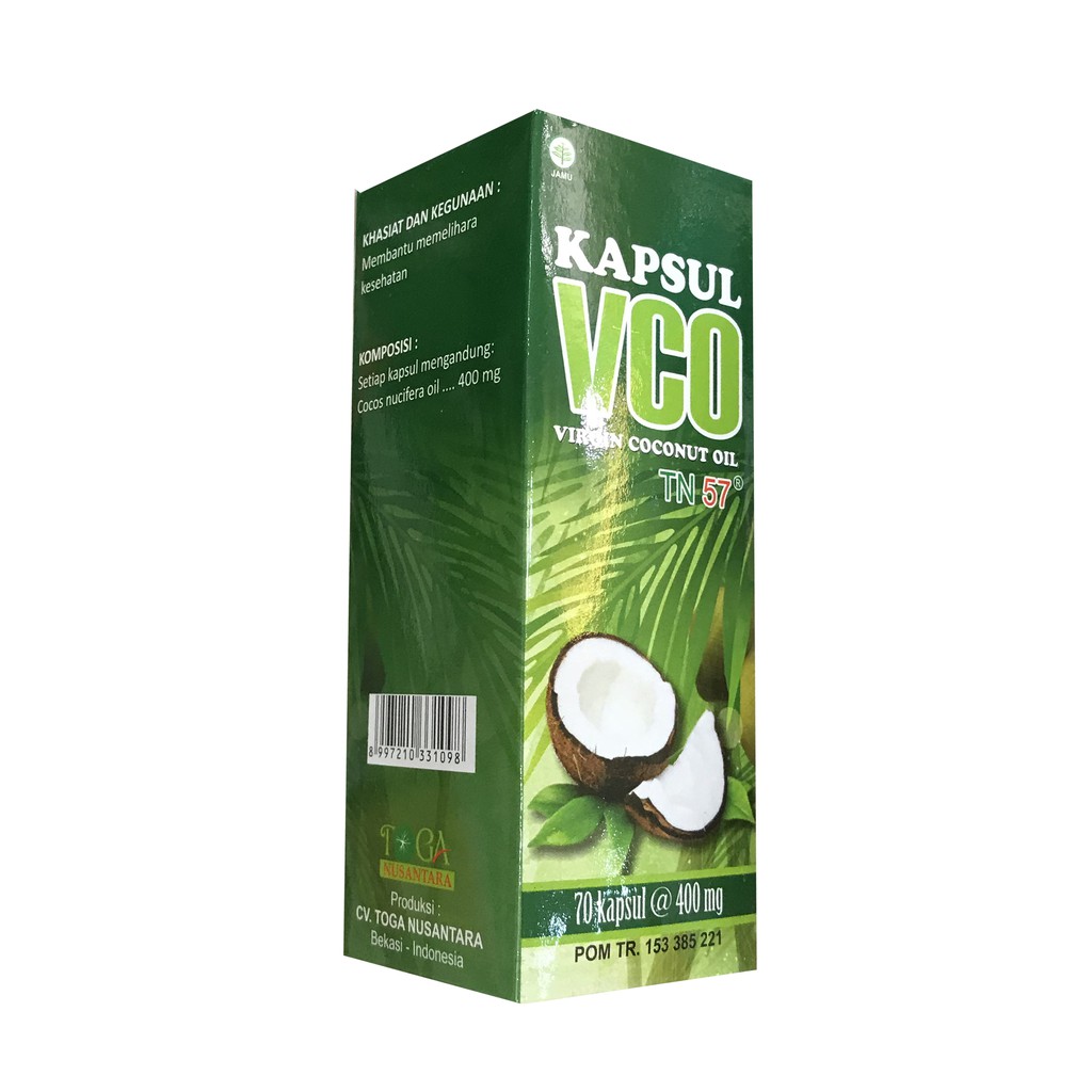 Kapsul Vco Virgin Coconut Oil 70kapsul Suplemen Kesehatan Untuk Membantu Daya Tahan Tubuh VCO