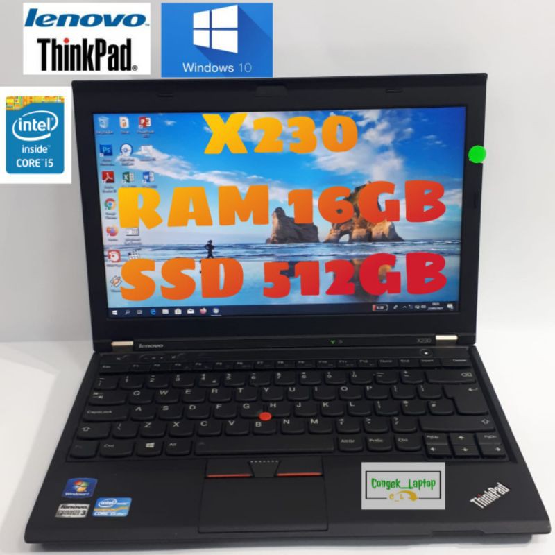 LENOVO THINKPAD X230 I5 |RAM 16GB |SSD 512GB |PROMOO HARGA MURAHH