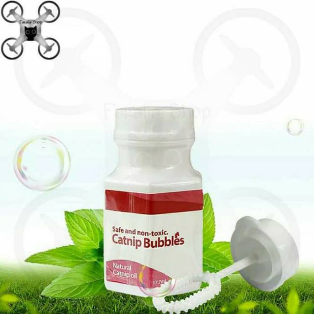 Catnip Bubble Mainan Gelembung Busa Kucing Cat Nip Bubbles Balon Buble